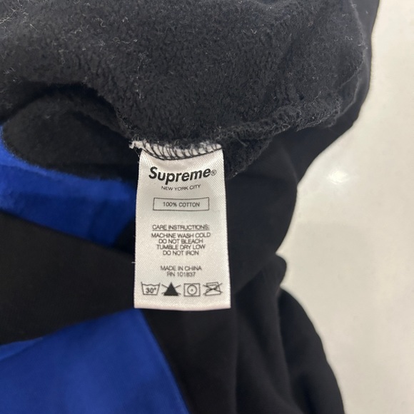 Supreme orange and blue hoodie - Picture 3 of 4